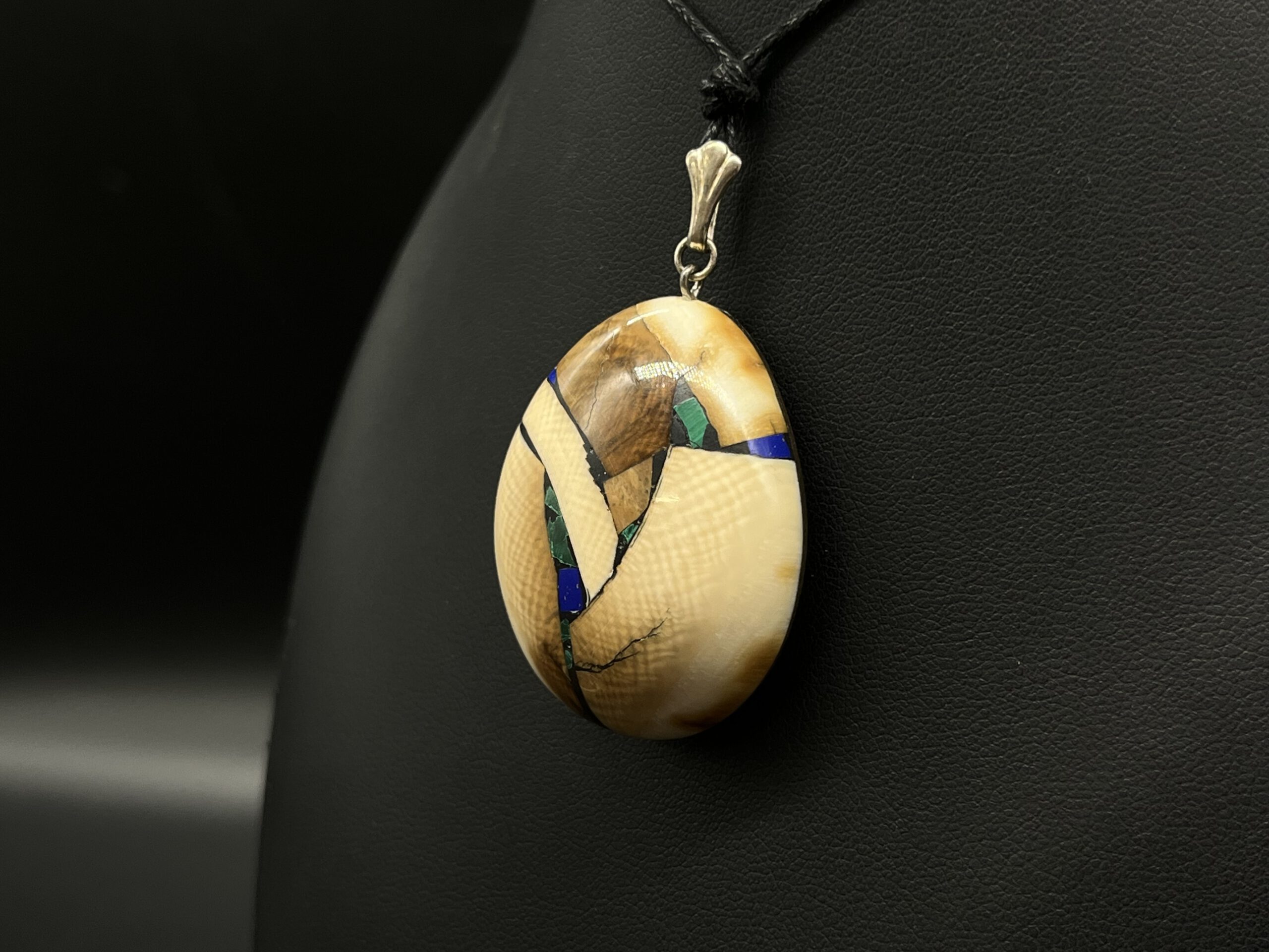Kette Lapislazuli/Malachit – Bild 2