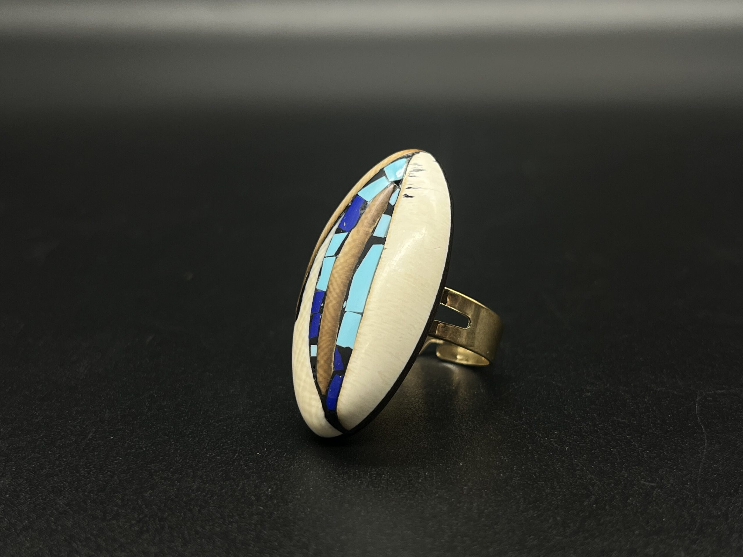 Ring Lapislazuli/Türkis – Bild 2